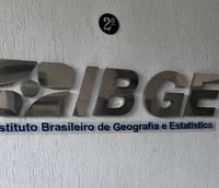 Placa sinalizadora do IBGE (Foto: Divulgação)