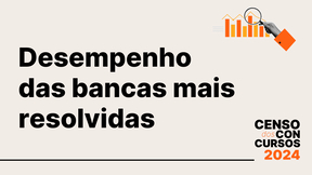 Censo dos Concursos 2024: desempenho das bancas mais resolvidas