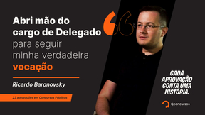 Baronovsky acumula mais de 100 concursos e venceu na persistência